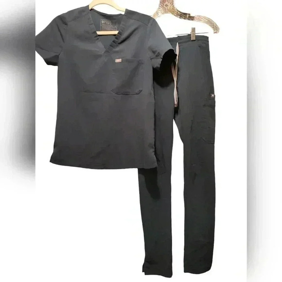 Figs Women's Straight Leg Pants - Dark Gray - Picture 1 of 2